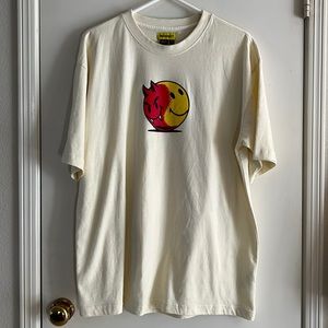 Market SMILEY® Good VS Evil Mens T-Shirt 100% Cotton